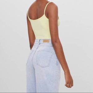 Cropped Yellow Tank Top